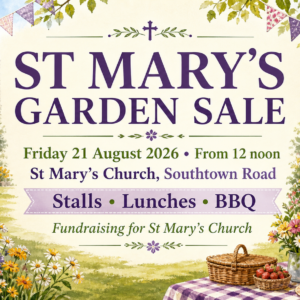 St Mary’s Garden Sale – Friday 21 August 2026 from 12 noon